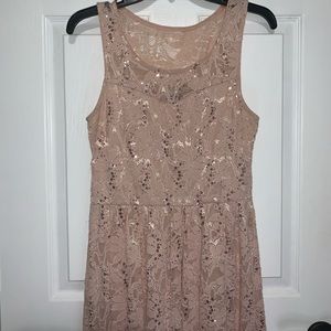 blush pink sequin dress🍬